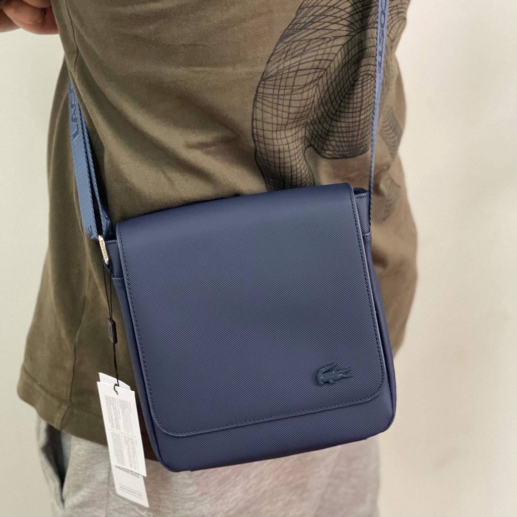 LACOSTE Pochete De Ombro Transversal Shoulder Mochila Bag Lateral Du Corre Masculino Feminino Dia-Dia