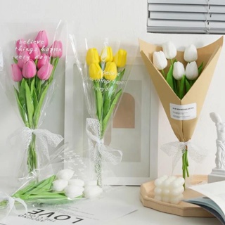 Flor Falsa Tulipa artificial 33 Cm Longo Buquê De Casamento Decoração home hotel Jardim Presente De Natal em Oferta na Shopee