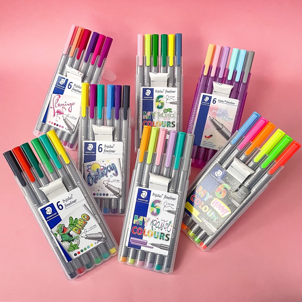 Feutres Staedtler Triplus Fineliner 0,3mm - Blister 2 Pièces Noir Pointe Superfine