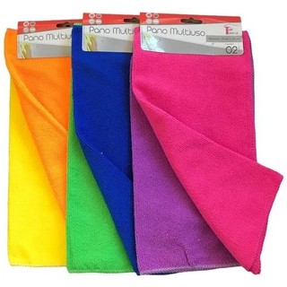 Pano Multiuso Microfibra Alta Absorção Cores Sortidas 30X30CM em Oferta na Shopee