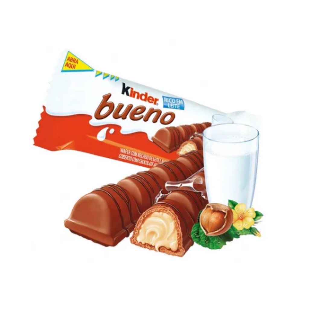 Chocolate Kinder Bueno White 39g | Shopee Brasil