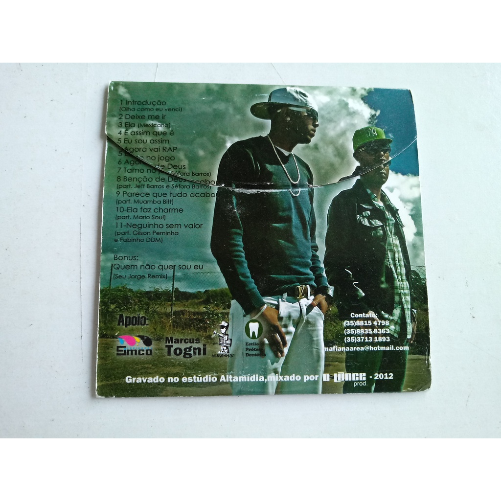 Cd Máfia eu sou assim rap nacional autoral