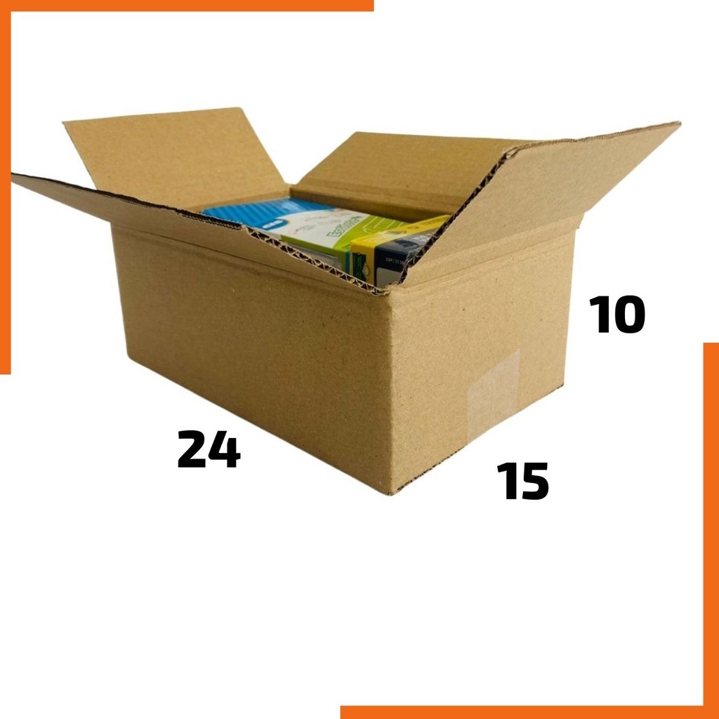 Caixa de Papelão 24x15x10 - 25 Unidades - para envios / preço de fabrica / Barata / Correio / Ecommerce