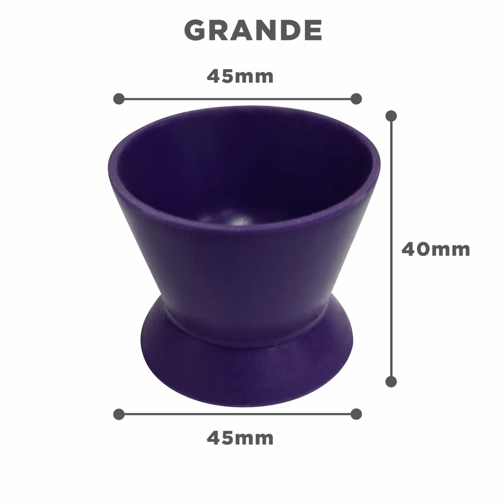 Pote Dappen GRANDE de Silicone em Oferta na Shopee