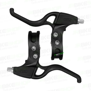 Maçaneta Manete o Par V-brake Nylon GTS - Preta AG Promoção