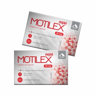 Motilex Caps 40mg Colágeno não Hidrolisado Tipo ll KIT c/2 Caixas com 60 cápsulas cada - Apsen