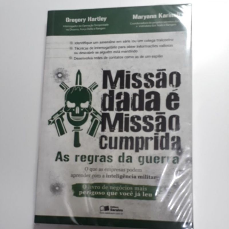 MISSÃO DADA, MISSÃO CUMPRIDA - AS REGRAS DA GUERRA -GREGORY HARTLEY MARYANN KARINCH
