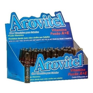 Arovitel Fusão Vitamínica Capilar A+E 2ml Kit cx c/ 50 un. - AROVITEL - PROMOÇÃO