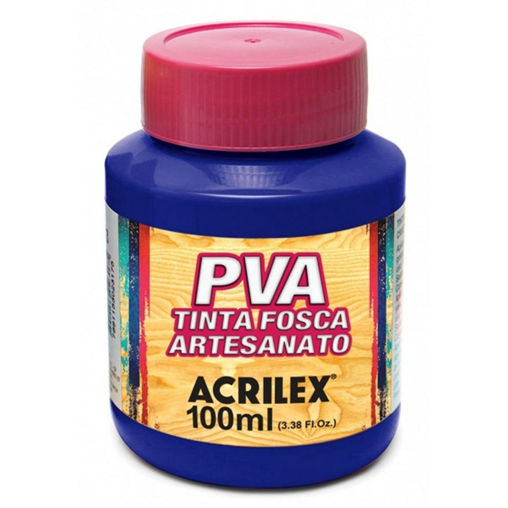 Tinta Fosca para Artesanato PVA 100ml Azul Turquesa Acrilex