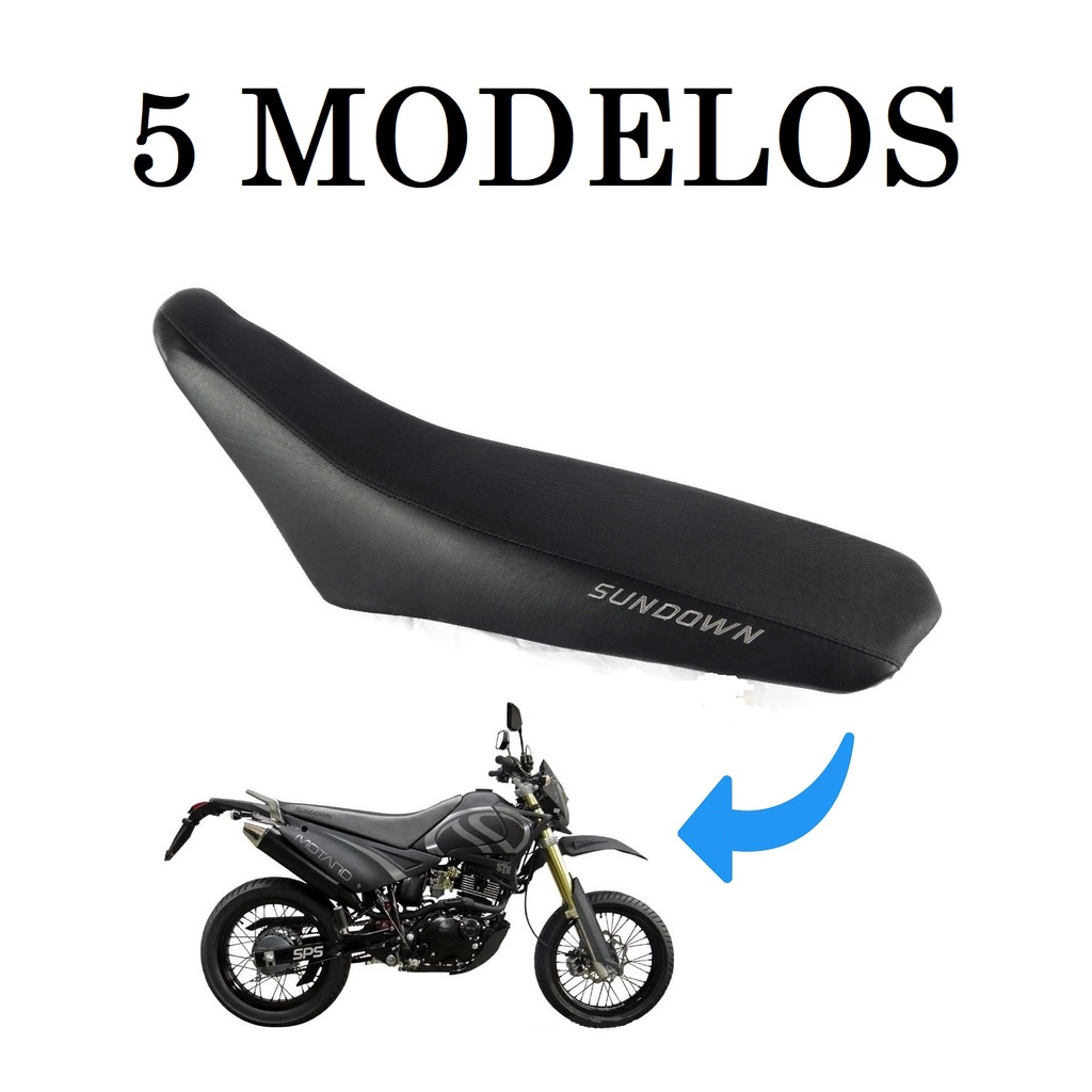 Capa Do Banco Sundown Stx 200 / Motard 200 No Modelo Original Com Escrita / Antiderrapante / Fibra de Carbono