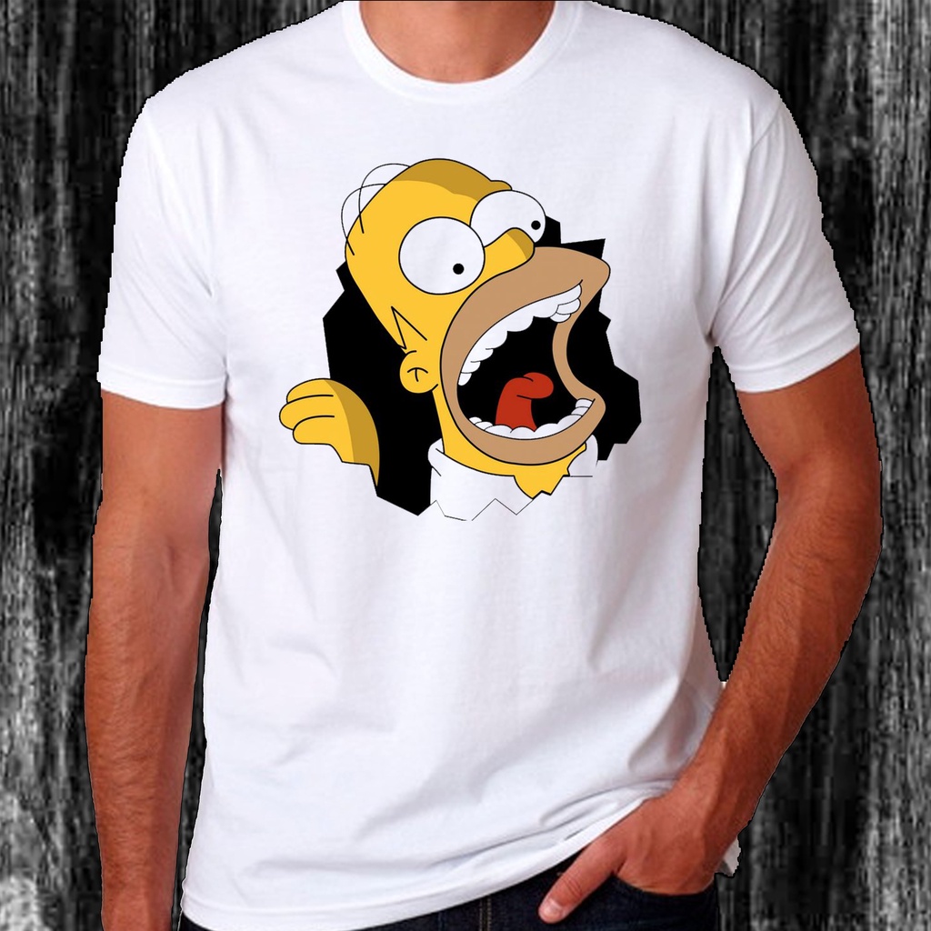 Camisa Homer Simpson Unissex Shopee Brasil