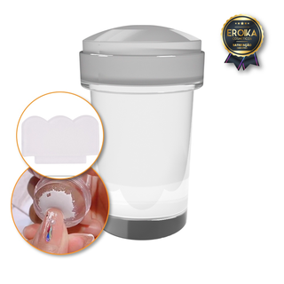 Carimbo De Unha Profissional Para Francesinha Silicone Transparente 6cm