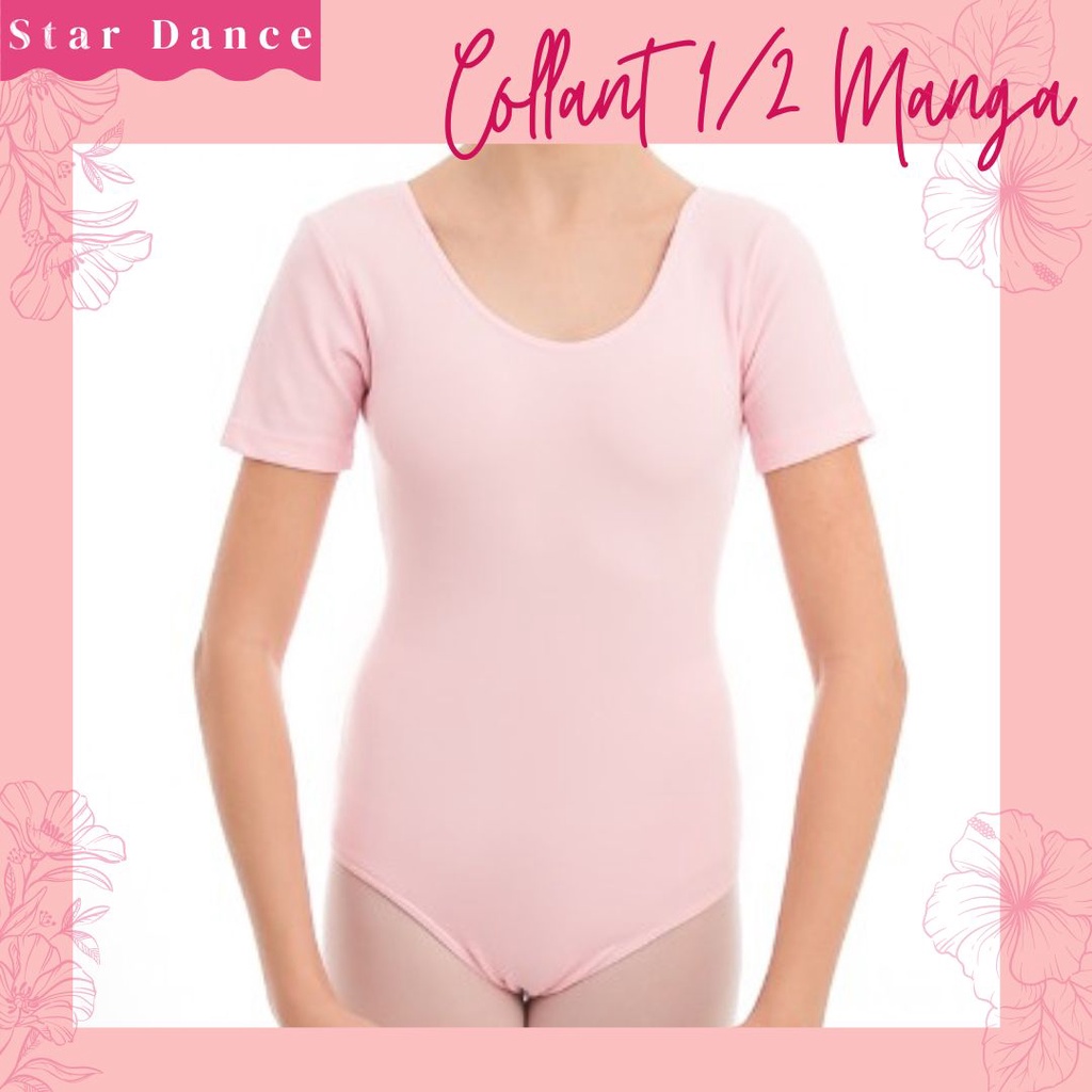 Collant Meia Manga Para Ballet - Roupa Para Balé - Body