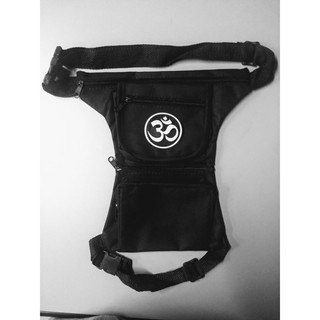 Pochete Cartucheira De Perna Motoboy Pesca Rave Símbolo Om