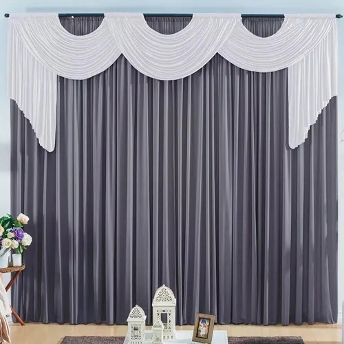 Cortina Emilly 3,00m P/ Sala Ou Quarto Varão Duplo ( BARATO ) em Oferta na Shopee