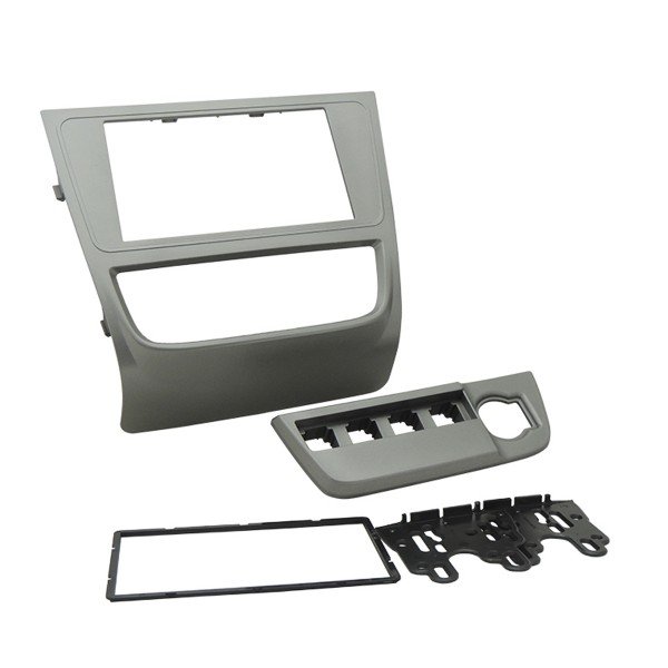 Moldura 2 Din Volks Gol, Voyage, Saveiro, G6 - Grafite em Oferta na Shopee