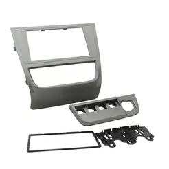 Moldura 2 Din Volks Gol, Voyage, Saveiro, G6 - Grafite