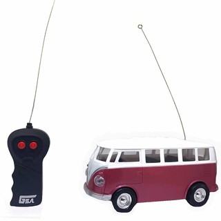 Carrinho De Controle Remoto Furgão Mini Van Acende Faróis Clássico Garagem S.A.