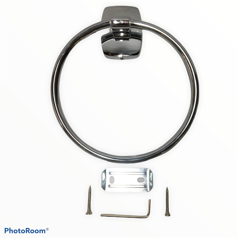 Porta Toalha Rosto Argola Toalheiro Aco Inox Prat-k