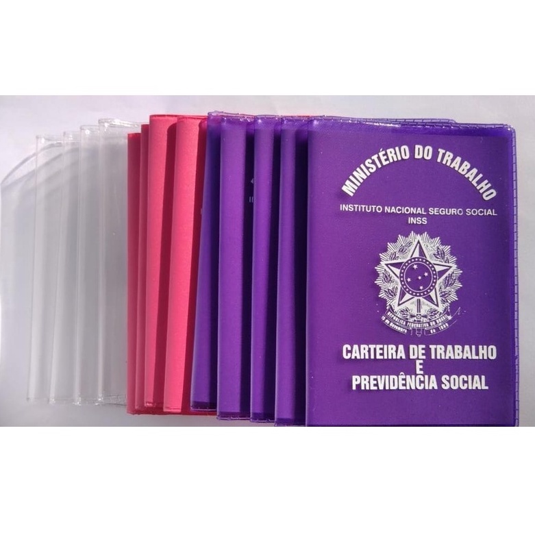 capa de carteira de trabalho