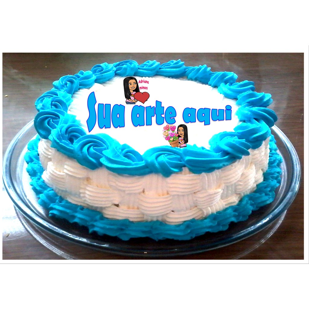 Papel arroz redondo personalizado por você 20cm