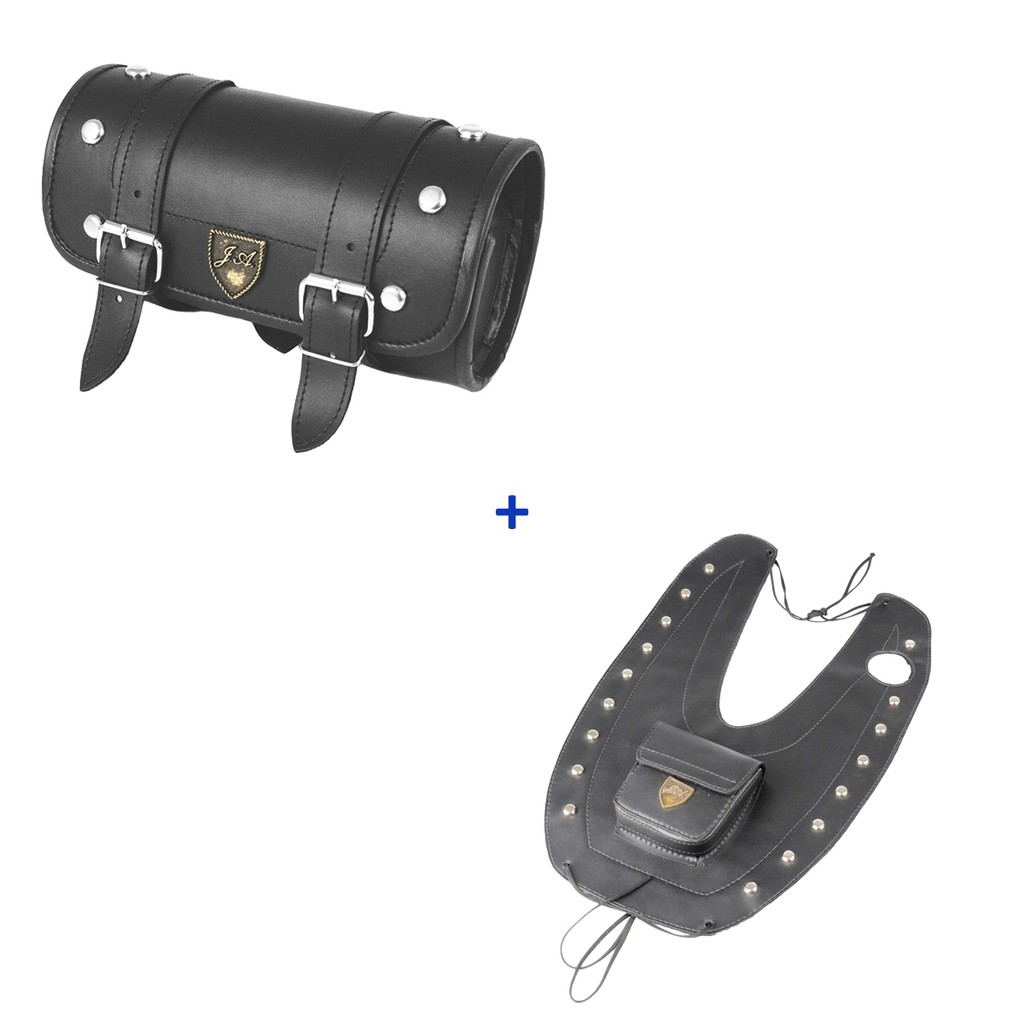 Kit Protetor De Tanque Shadow 750 11/14 + Alforge Frontal Com Cravos