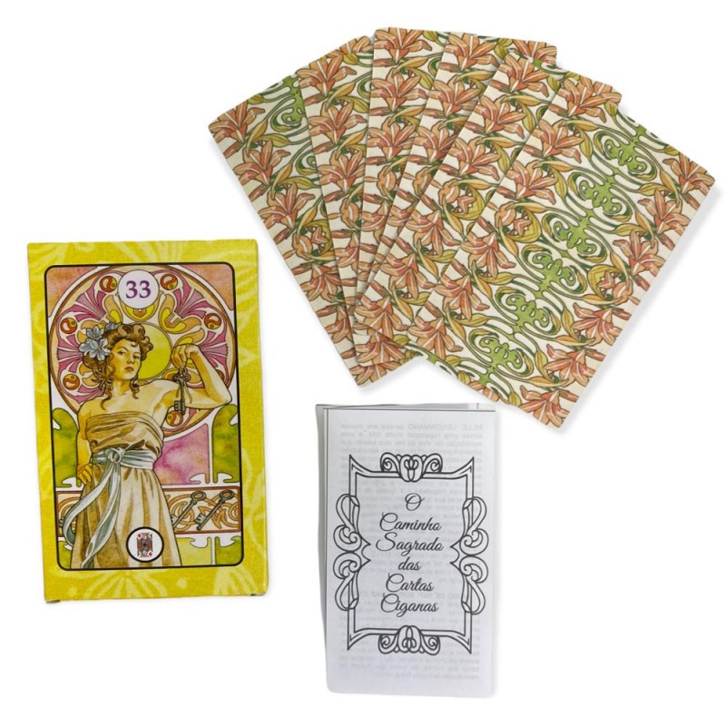 Kit 6 Baralhos Caminho Sagrado Cartas Ciganas 36 Cartas Atac