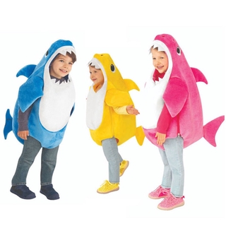 Crianças Família Tubarão Halloween Cosplay Baby Fantasias De Corpo Inteiro Carnaval