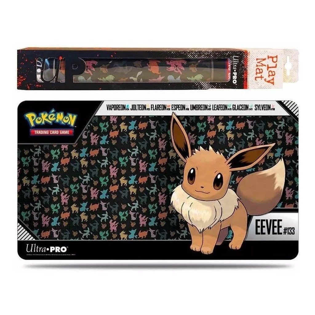 Pokemon Playmat Eevee Oficial Emborrachado Ultra Pro Tapete Shopee Brasil