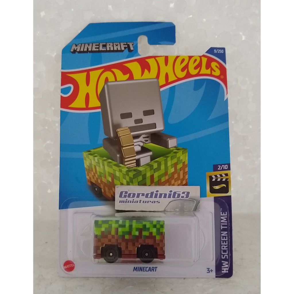 Hot Wheels Minecart Minecraft 24/365 – Veicolo In Pressofusione Scala 1:64, 3,81 Cm