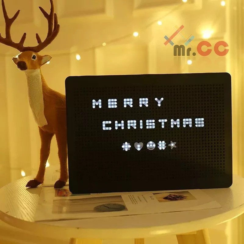 Luminaria Light Box Peg Board A4  Montagem D Mensagem Recado