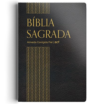 Bíblia Sagrada | ACF | Letra Normal | Capa Luxo Clássica Preta