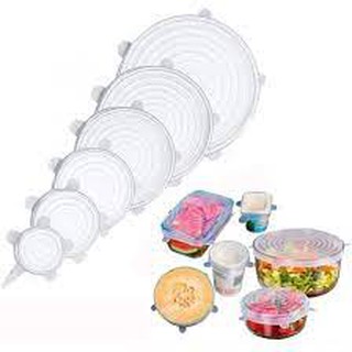 Tampa De Silicone Flexivel Reutilizavel Kit 6 Unidades- 3302