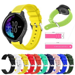 Pulseira Smartwatch De 20mm Para Garmin Venu/Sq Music/Forerunner 55/158/245/GarminMove 3 Luxe Style De Silicone