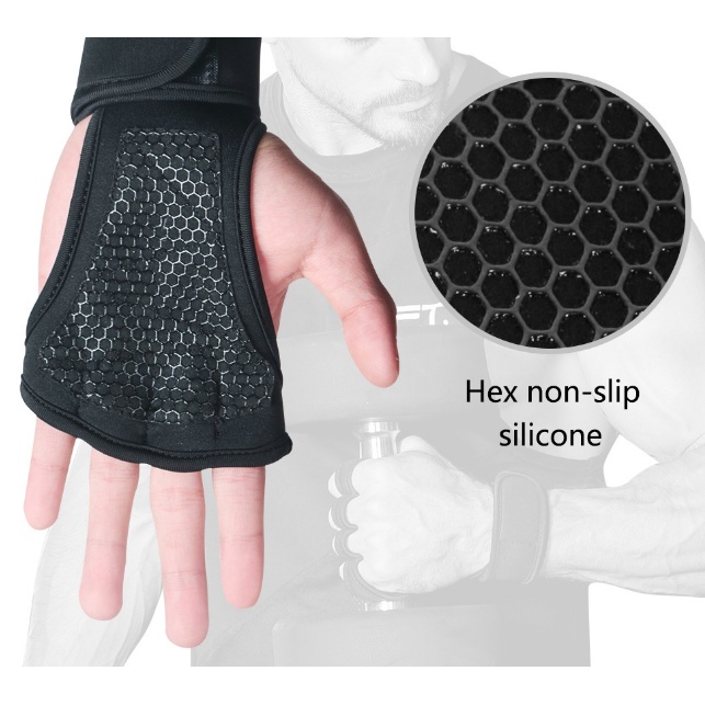 Luva Grip Academia Exercicios Com Munhequeira Fit Musculação ajuste Mbfit em Oferta na Shopee