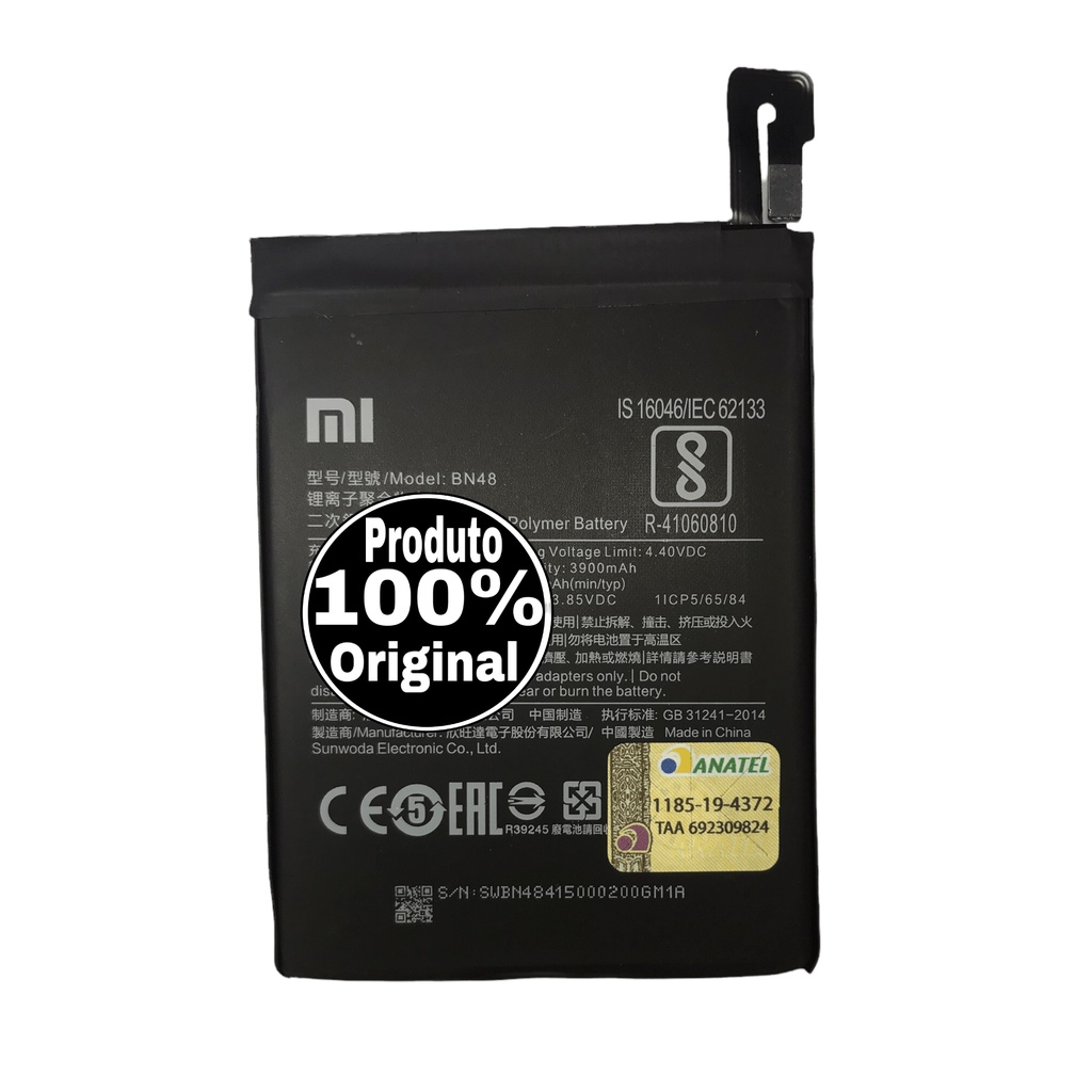 Bateria Bn48 Xiaomi Redmi Note 6 Pro Org Novo Pronto Entrega Shopee Brasil 3460