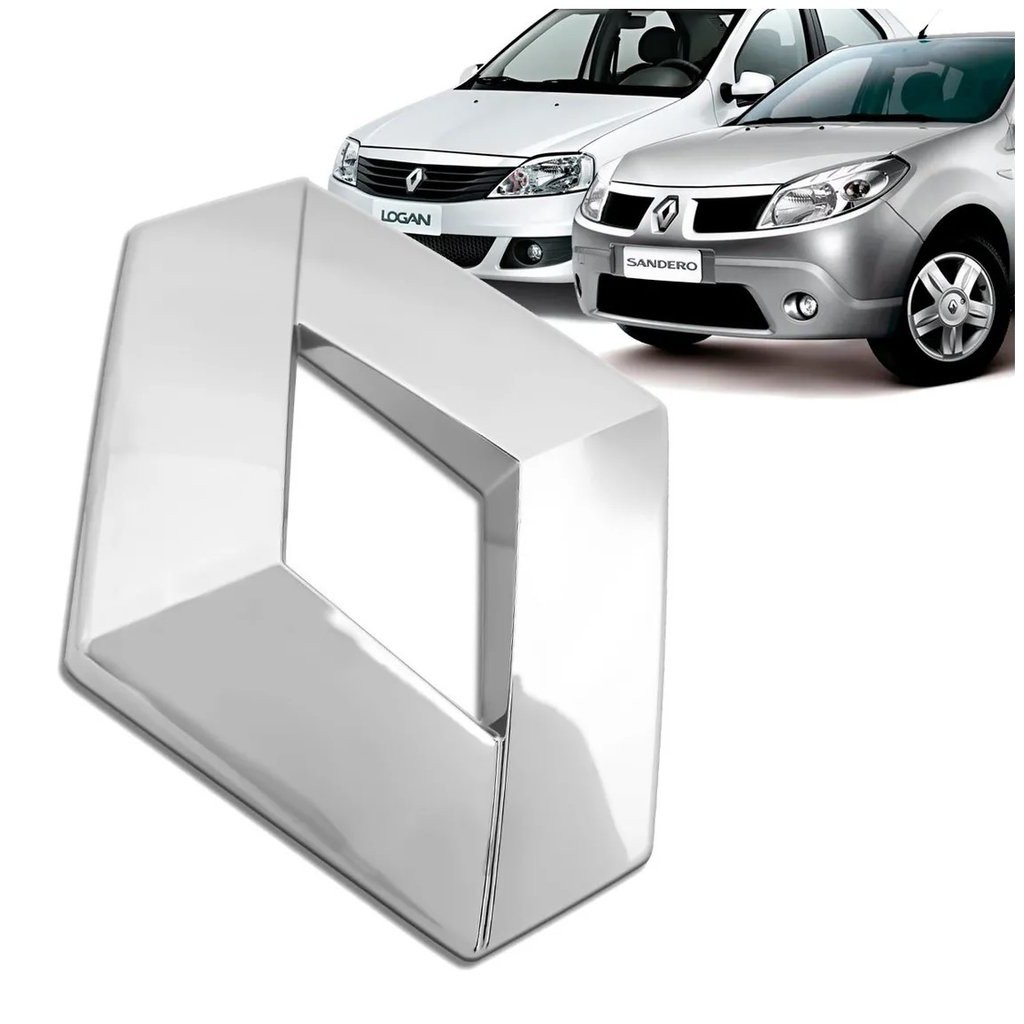 Emblema dianteiro grade Renault Logan 2011 a 2014 Renault Sandero 2008 a 2014  - Simbolo Cromado