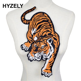 Patches Grandes Tigre Bordados Para Roupas Patchwork Reparo Punk