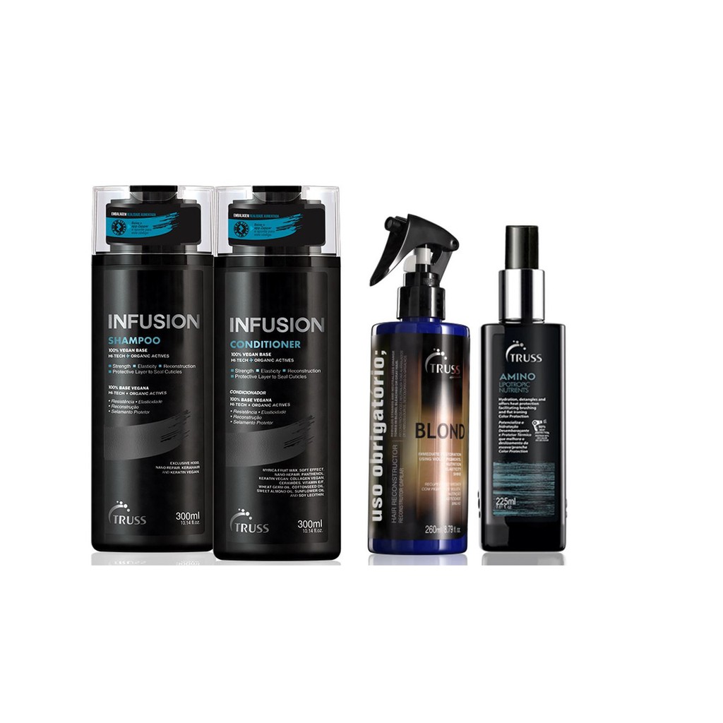 Truss Infusion Shampoo e Condicionador e Amino e Uso Obrigatório Blond