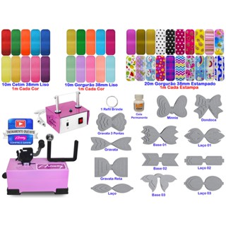 Máquina De Laços + Máquina Cortar Selar Fita Molde Laço - K28 em Oferta na Shopee