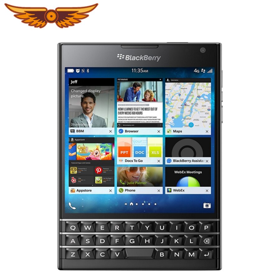 (Gêma No) Q30 Original BlackBerry Passaporte Quad Core 4.5 Polegadaes 13MP 32 3 Gb De RAM ROM LTE Teclado QWERTY OS Desbloqueado Celular