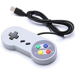 Controle SNES Super Nintendo USB 16 Bits Retro Para Jogos Emulador