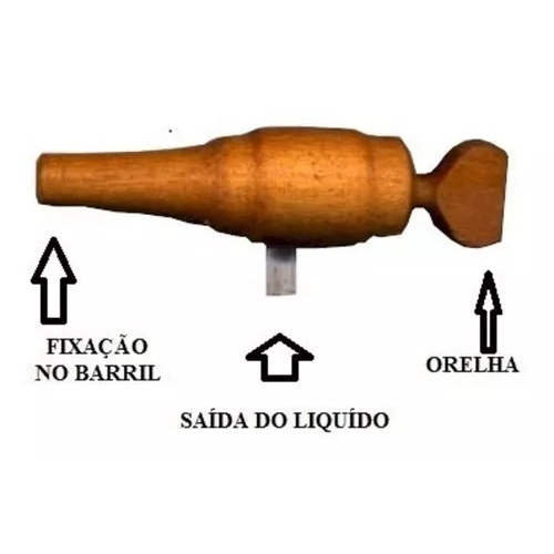 Torneira de madeira para barril/barris/tonel/corote de 1 a 5 litros Tonel De Carvalho e outros café chá