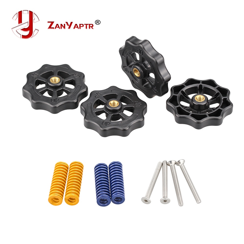 Peças De Impressora 3D Cama Aquecida Kit Nivelamento Mola Porca Ajuste + Molas + Parafuso Térmica Para CR-10 Ender 3 MK3