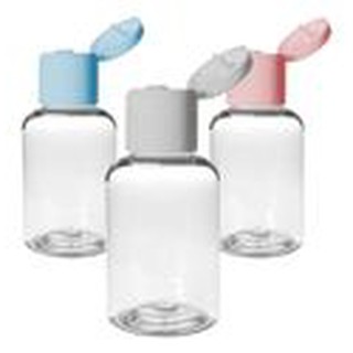 10 Frasco Redondo Pet 30ml Tampa Flip Top Sabonete /Shampoo /Alcool/etc