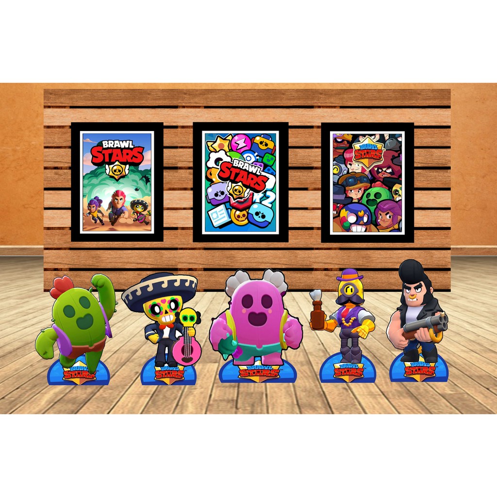 Kit Festa Brawl Star Shopee Brasil - quadro do brawl stars