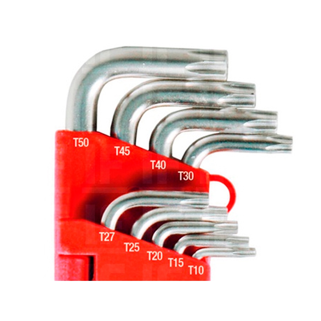 Detalhes do Jogo De Chaves Torx 9 Peças T10 A T50  Noll