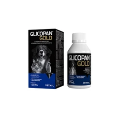 Glicopan Gold Vetnil 125ML Suplemento Super Premium Para Cães Gatos Aves