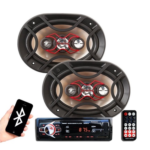 Par De Alto-falantes Bravox 6x9 Pol B4x69x 140 Wrms + Player em Oferta na Shopee