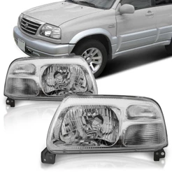 Farol Grand Vitara 98 99 2000 2001 2002 2003 Cromado